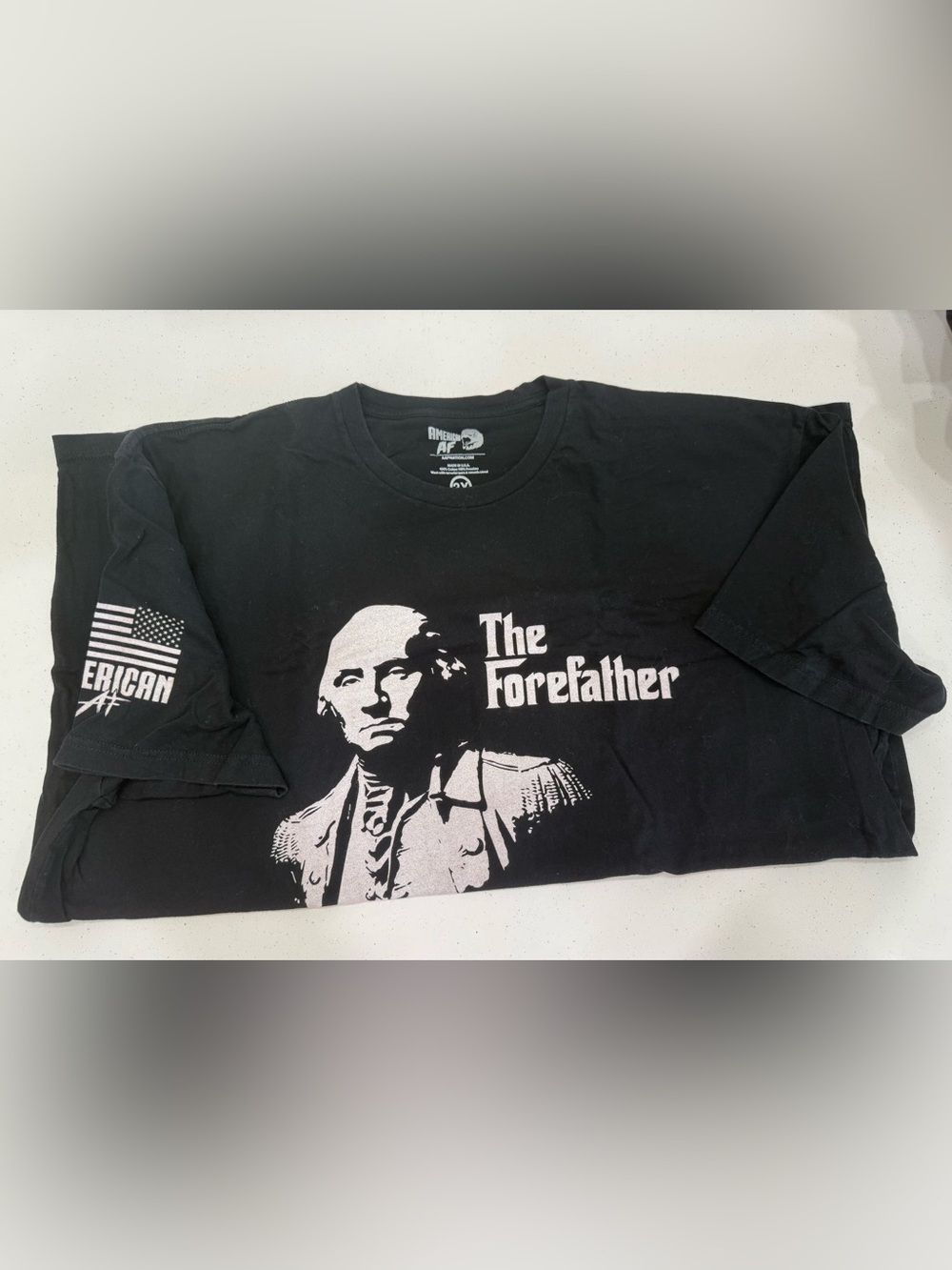 The Forefather Graphic Tee - Black Crew Neck